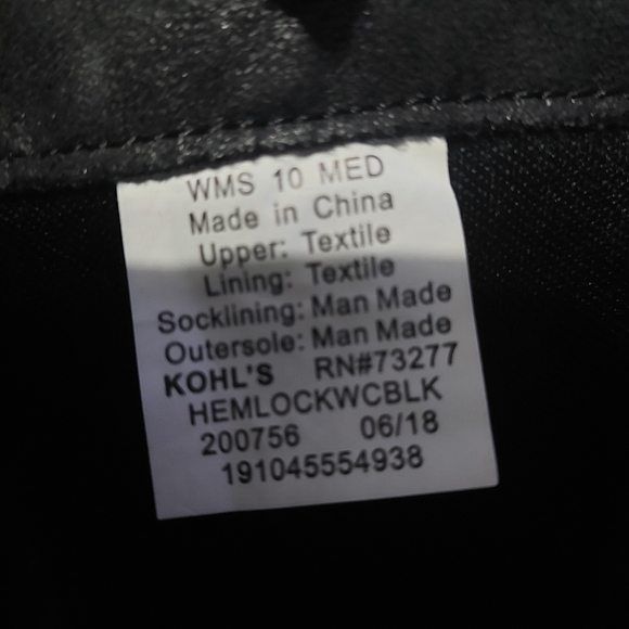 Black knee-high boots size 10 - Picture 6 of 6